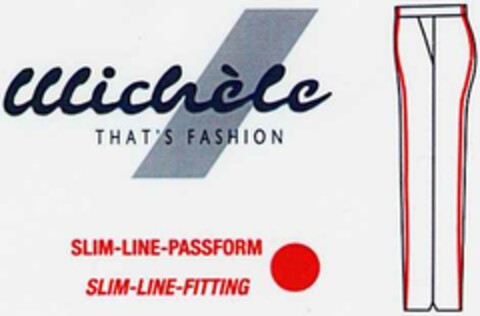 Michéle THAT'S FASHION SLIM-LINE-PASSFORM SLIM-LINE-FITTING Logo (DPMA, 08.05.2002)