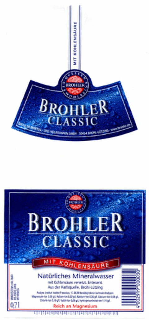 Brohler Classic Logo (DPMA, 08.03.2005)