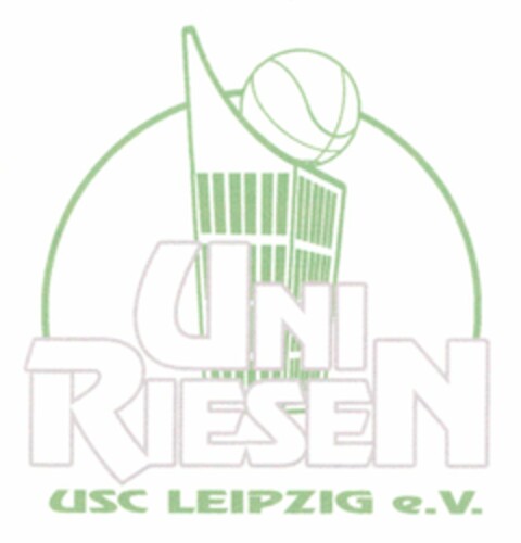 Uni Riesen USC Leipzig e.V. Logo (DPMA, 19.07.2005)