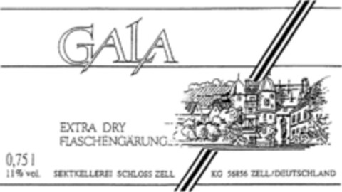 GALA EXTRA DRY FLASCHENGÄRUNG Logo (DPMA, 19.05.1995)