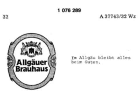 Allgäuer Brauhaus Logo (DPMA, 28.10.1983)