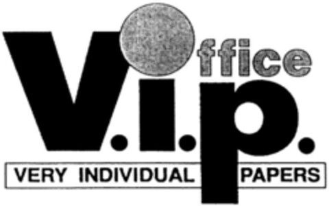 V.i.p. Office VERY INDIVIDUAL PAPERS Logo (DPMA, 21.05.1991)