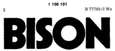 BISON Logo (DPMA, 03.10.1985)