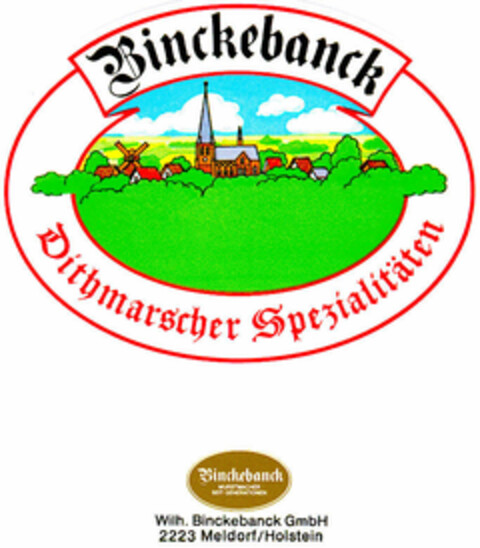 Binckebanck Dithmarscher Spezialitäten Logo (DPMA, 10.11.1988)