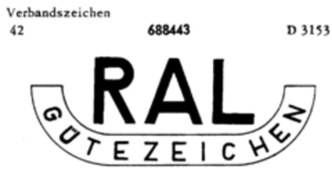 RAL GÜTEZEICHEN Logo (DPMA, 29.10.1952)