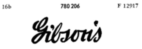 Gibson`s Logo (DPMA, 16.06.1962)