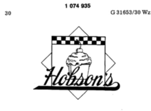 Hohson`s Logo (DPMA, 11.09.1984)