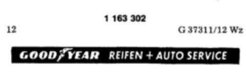 GOOD YEAR REIFEN + AUTO SERVICE Logo (DPMA, 05.10.1989)