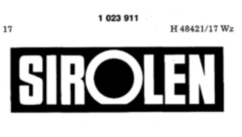 SIROLEN Logo (DPMA, 06.02.1981)