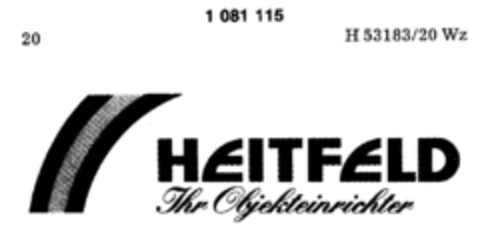 HEITFELD Ihr Objektrichter Logo (DPMA, 09/20/1984)