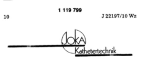 Joka Kathetertechnik Logo (DPMA, 07.09.1987)