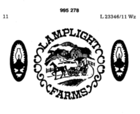 LAMPLIGHT FARMS Logo (DPMA, 04/27/1979)