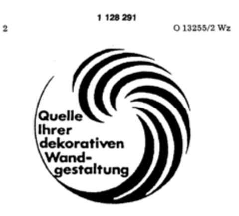 Quelle Ihrer dekorativen Wandgestaltung Logo (DPMA, 03/09/1988)