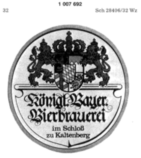 Königl.Bayer.Bierbrauerei im Schloß zu Kaltenberg Logo (DPMA, 19.03.1980)