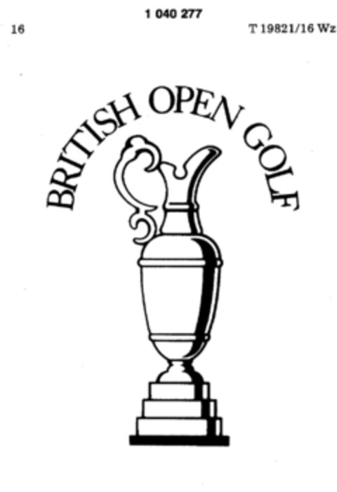 BRITISH OPEN GOLF Logo (DPMA, 09.10.1979)