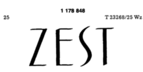 ZEST Logo (DPMA, 03/02/1984)