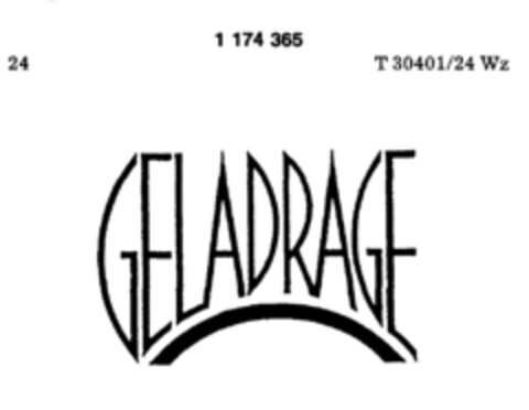 GELADRAGE Logo (DPMA, 04/30/1990)