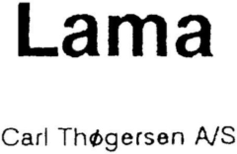 Lama Carl Thogersen A/S Logo (DPMA, 08.07.1991)