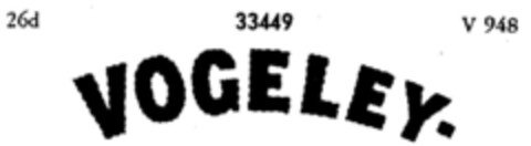 VOGELEY- Logo (DPMA, 19.08.1898)