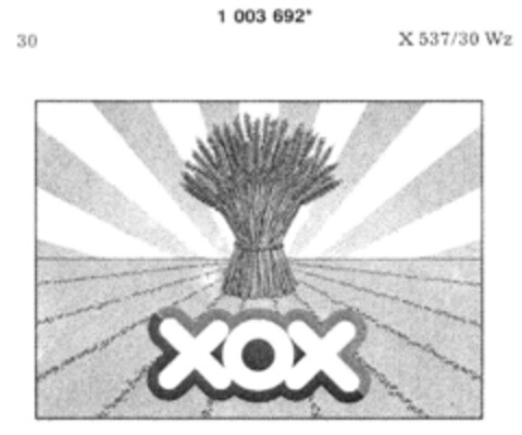 XOX Logo (DPMA, 26.04.1980)