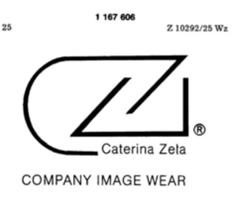 Caterina Zeta  COMPANY IMAGE WEAR Logo (DPMA, 05.01.1990)