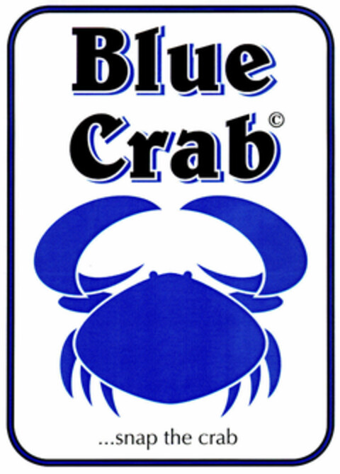 Blue Crab ...snap the crab Logo (DPMA, 15.02.2001)