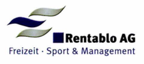 Rentablo AG, Freizeit, Sport & Management Logo (DPMA, 03/30/2001)