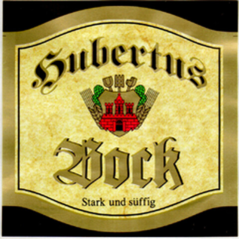 Hubertus Bock Stark und süffig Logo (DPMA, 05/15/2001)