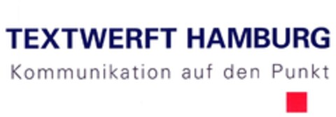 TEXTWERFT HAMBURG Kommunikation auf den Punkt Logo (DPMA, 05.08.2010)