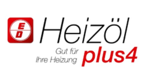 ED Heizöl plus4 Gut für Ihre Heizung Logo (DPMA, 12/09/2015)