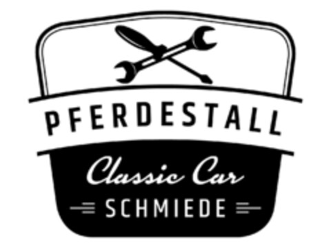 PFERDESTALL Classic Car SCHMIEDE Logo (DPMA, 11/27/2018)