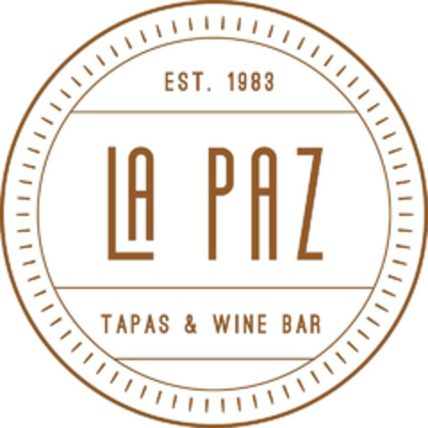 LA PAZ EST. 1983 TAPAS & WINE BAR Logo (DPMA, 29.09.2023)