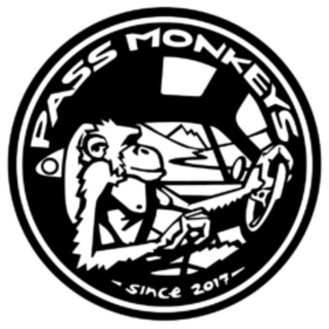 PASS MONKEYS - since 2017 - Logo (DPMA, 06.02.2024)