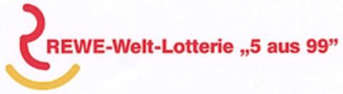 REWE-Welt-Lotterie "5 aus 99" Logo (DPMA, 05/17/2003)