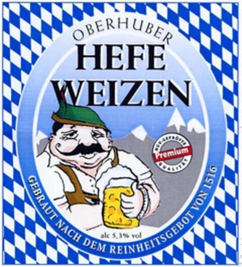 OBERHUBER HEFE WEIZEN Logo (DPMA, 01/08/2004)