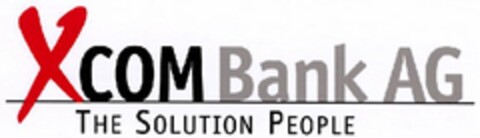 XCOMBankAG THE SOLUTION PEOPLE Logo (DPMA, 02/19/2004)