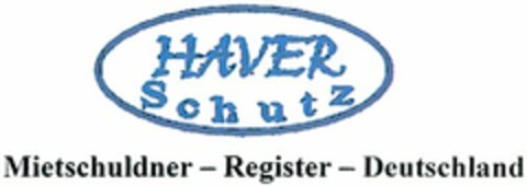 HAVER Schutz  Mietschuldner-Register-Deutschland Logo (DPMA, 05/13/2004)