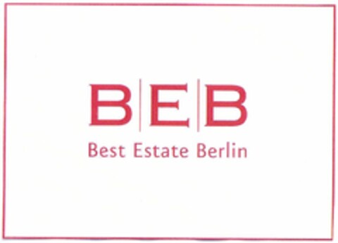 BEB Best Estate Berlin Logo (DPMA, 03/29/2006)