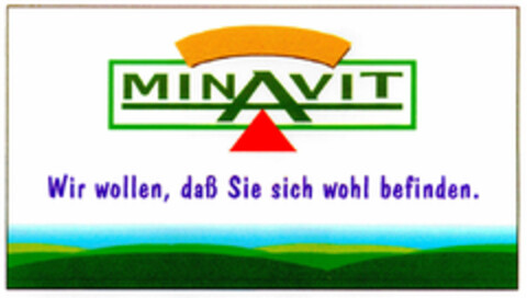 MINAVIT Wir wollen, daß Sie sich wohl befinden. Logo (DPMA, 13.04.1995)