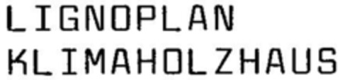 LIGNOPLAN KLIMAHOLZHAUS Logo (DPMA, 01/31/1997)