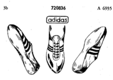 adidas Logo (DPMA, 16.08.1957)