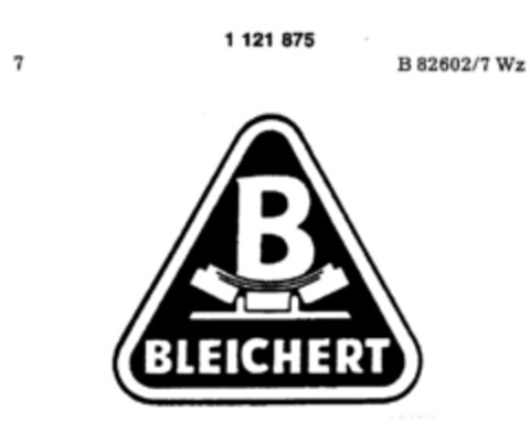 B BLEICHERT Logo (DPMA, 02.09.1987)