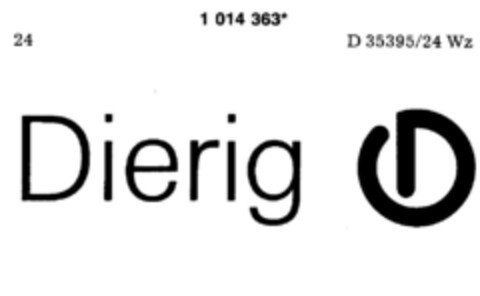 Dierig CD Logo (DPMA, 07/16/1980)