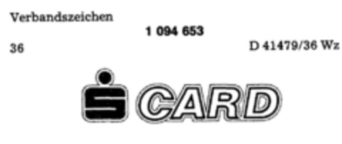 S CARD Logo (DPMA, 26.09.1985)
