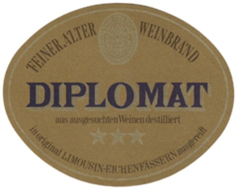 DIPLOMAT  FEINER ALTER WEINBRAND Logo (DPMA, 25.04.1973)