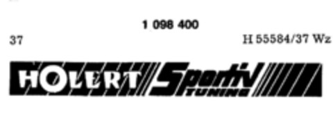 HOLERT Sportiv TUNIN Logo (DPMA, 02/04/1986)