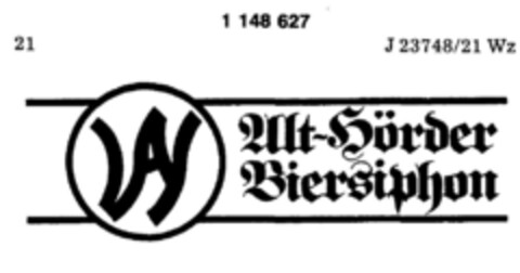 AW Alt-Hörder Biersiphon Logo (DPMA, 03/04/1989)