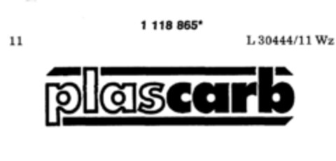 plascarb Logo (DPMA, 16.10.1987)