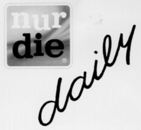 nur die daily Logo (DPMA, 03/04/1991)