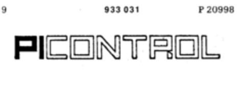 PICONTROL Logo (DPMA, 02.12.1972)